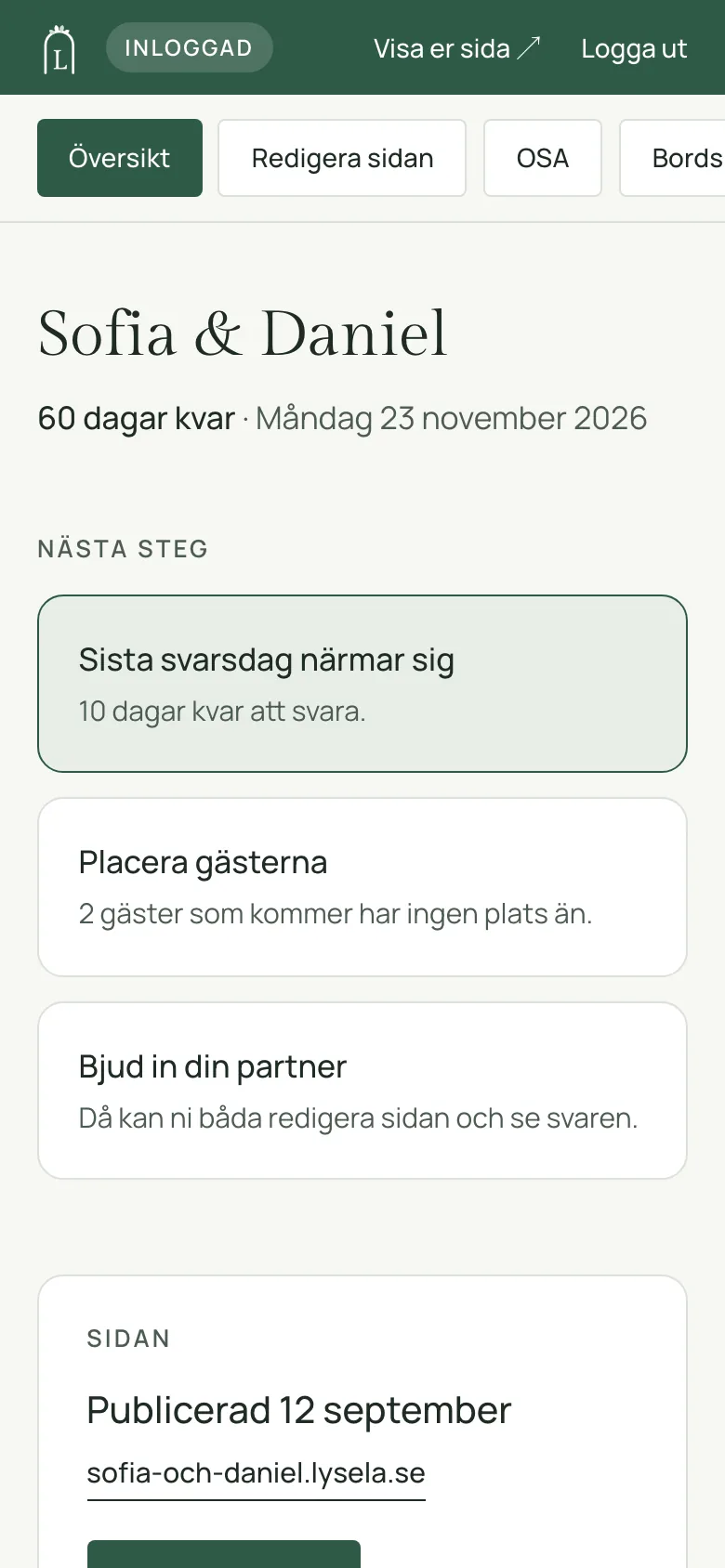 Samma vy i mobilen.